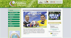 Desktop Screenshot of fussball.bagwfbm.de