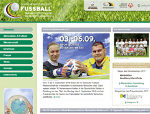 Tablet Screenshot of fussball.bagwfbm.de